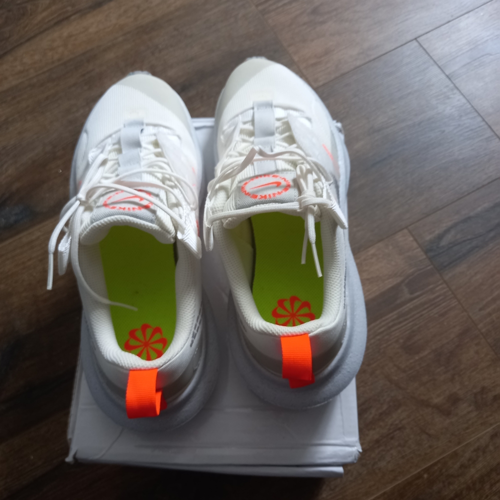 Nike White and Orange Sneakers